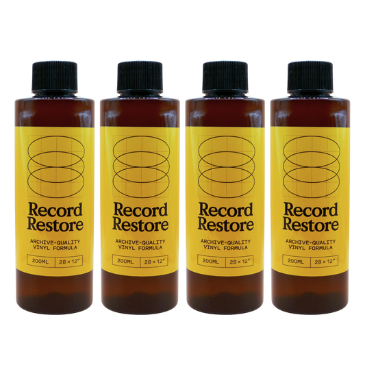 Record Restore Vinyl Record Cleaning Fluid Solution 4 bottles